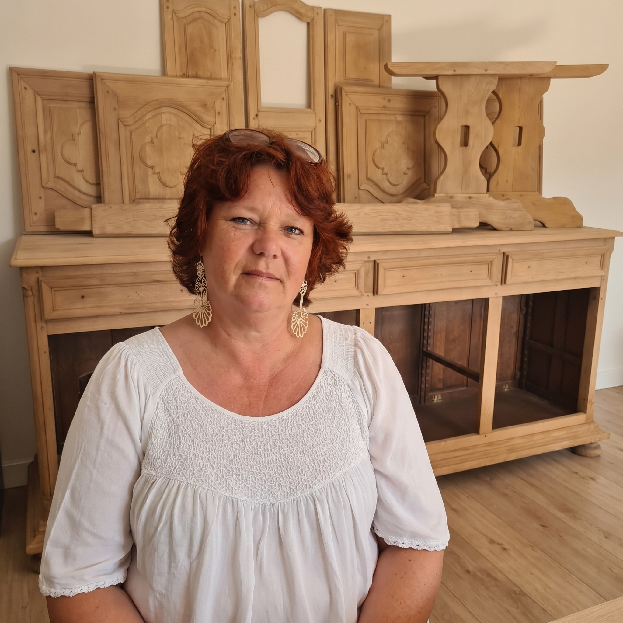 Carole, artisane en aérogommage à Angers